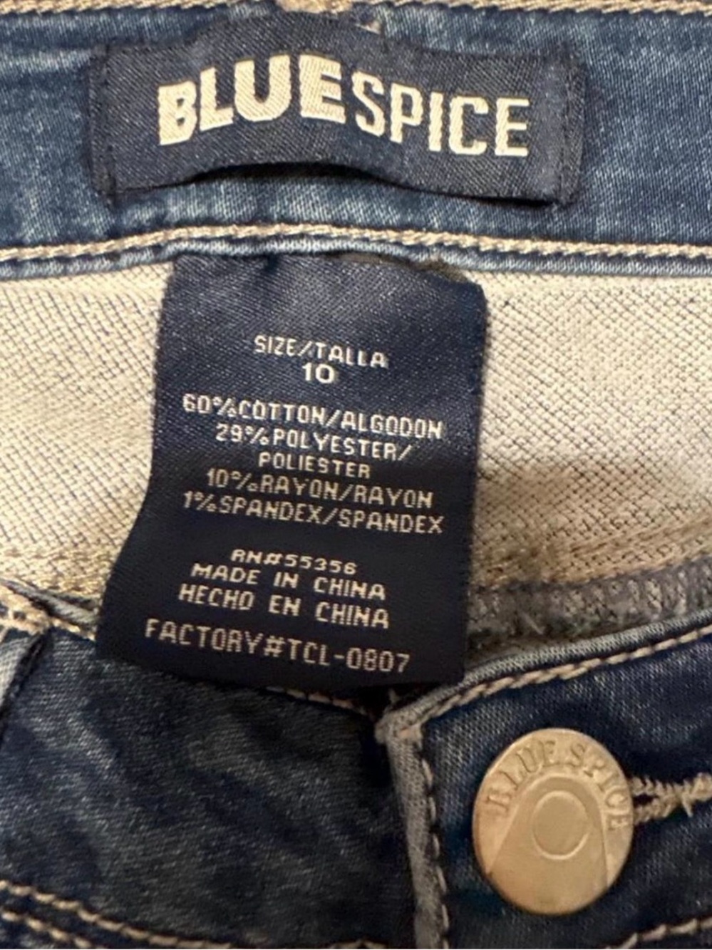 Blue Spice Kids Blue Denim Jeans - Classic Waistband Detail
